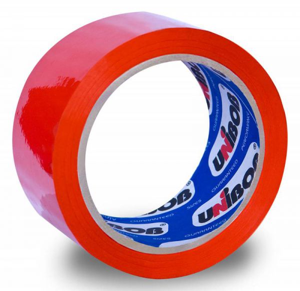 Клейкая лента Unibob 600 цветная 48мм*66м красная (41155)