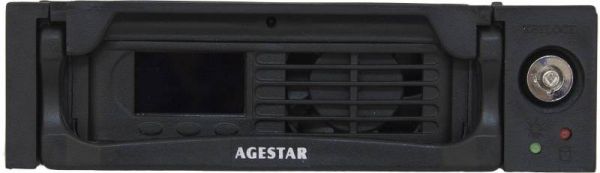 Корпуса и док-станции для жестких дисков Agestar TMR-SATA(K)-2F SATA пластик черный LCD